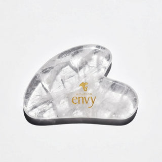 Gua Sha Stone, White Quartz - Mushroom Envy Ltd.